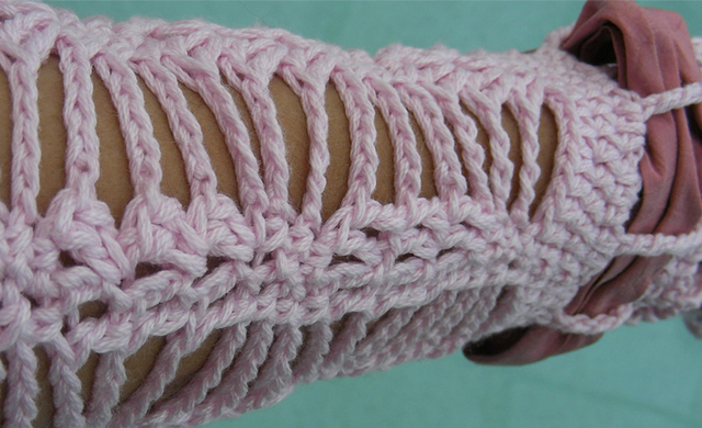 Pretty in Pink - Fingerless Gloves